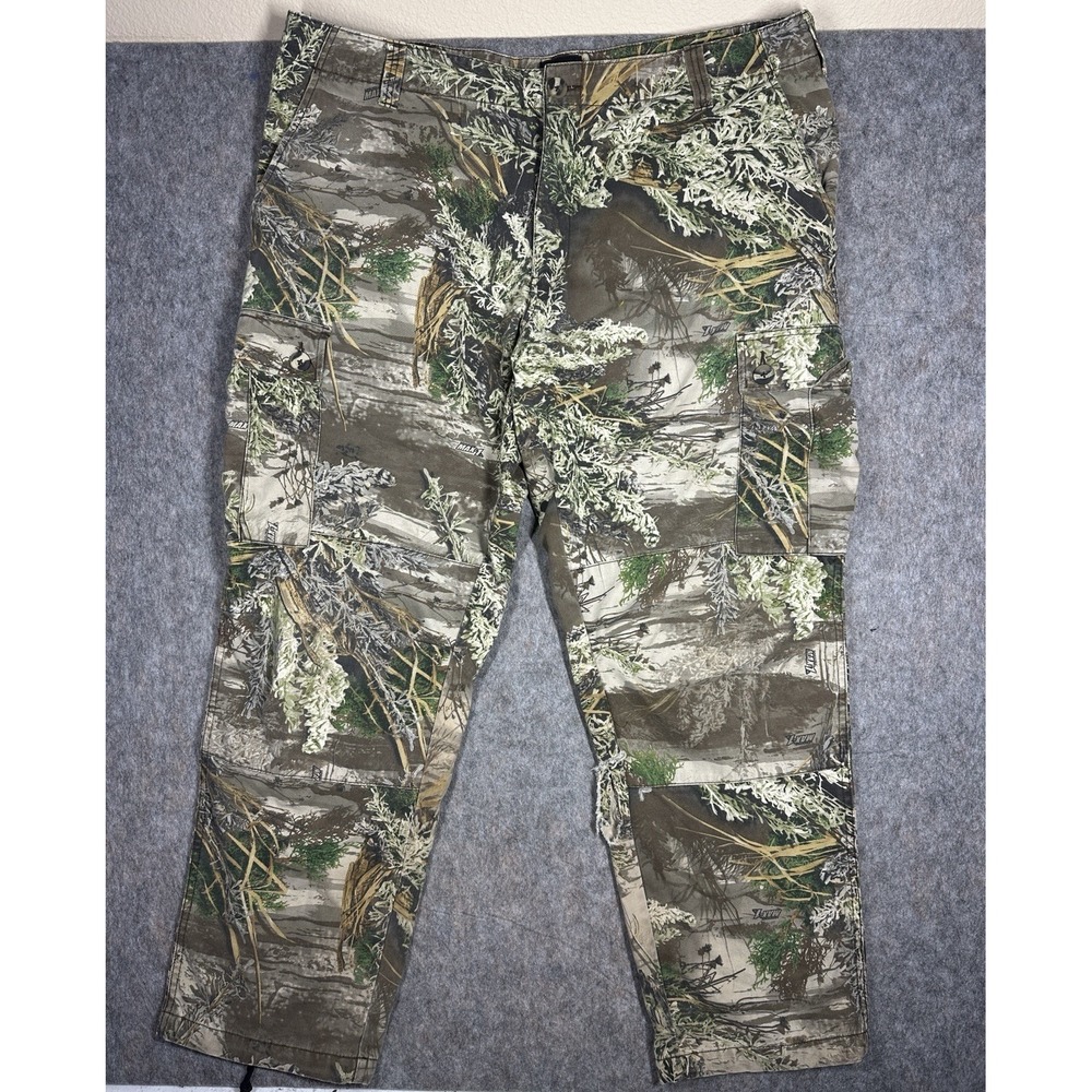 Realtree Team Camo Cargo Hunting Pants XL Men Woodland Outdoor Rugged Workwear